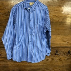 Turnberry Men’s Large Button Up Long Sleeve Blue Shirt